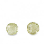 Cubic Zirconia beads Disc 2x3mm Willow green